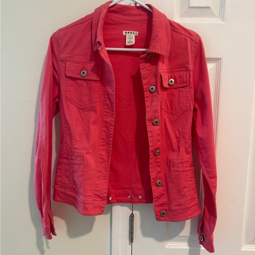Old Navy Women's Coral Jean Jacket